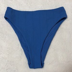 Aerie medium Textured Blue cheeky Bikini Bottom